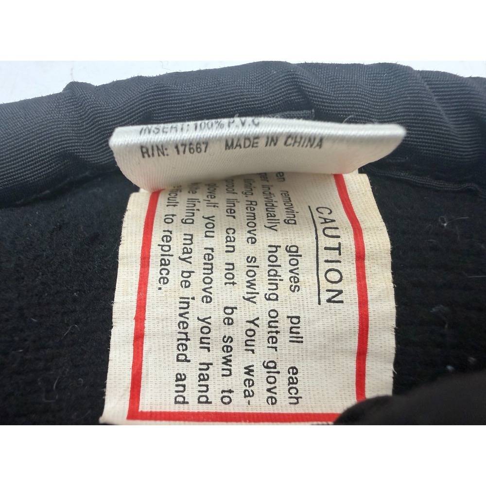 Vintage ZERO 90s Ski Snowboard Mittens Black Featherlite Insulated | Men's Small - Picture 10 of 15